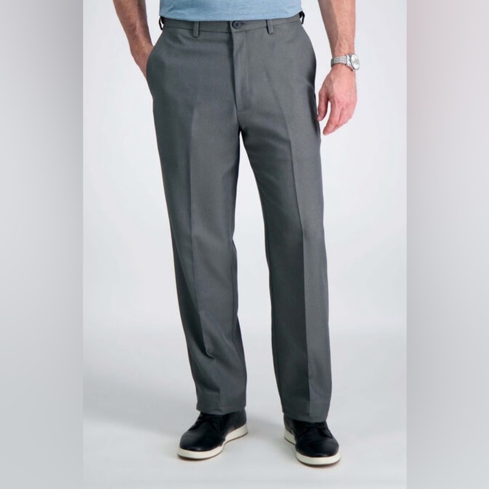 Men's Haggar Cool 18 Gray Coloured Pants